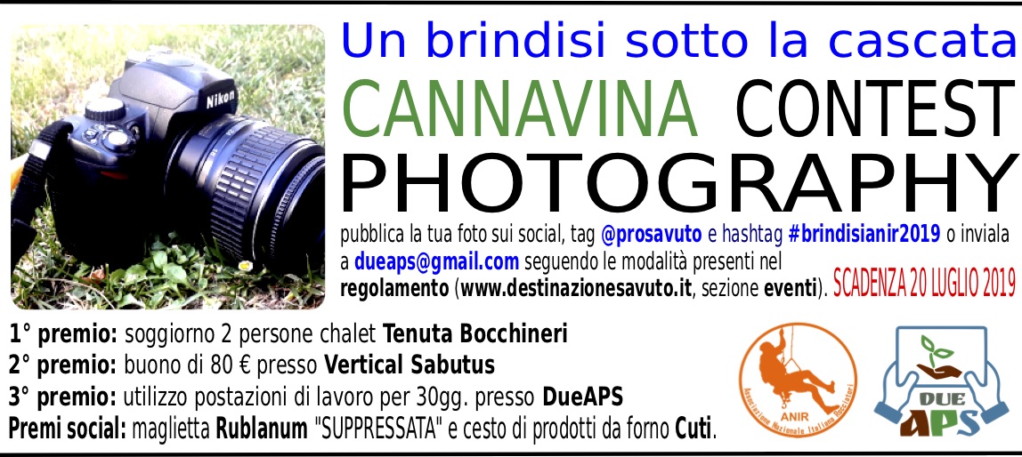 Cannavina Contest Photografy "Un brindisi sotto la cascata"